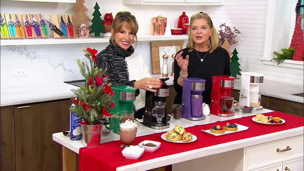 Frigidaire Stainless Steel Single Cup Coffee Maker with Travel Mug on