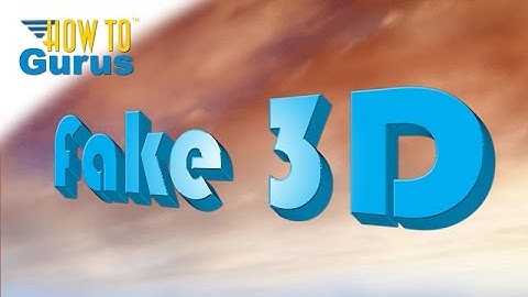 How You Can Make Fake 3D Text in Photoshop Elements