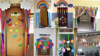 Easy Classroom Door Hanging craft ideas/School Corridor hanging design/Classroom entrance decoration