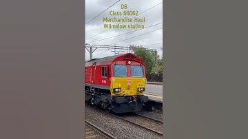 DB Class 66 hauling merchandise through Wilmslow #trains #railway #class66 #haul #travel