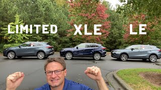Comparing ALL 2021 Venza Trim Levels: How to Choose the Right One -- LE, XLE, Limited Review