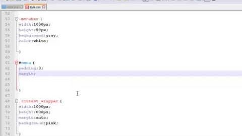 [WEBDEVELOPMENT] Chapter 2 - Creating the menu bar