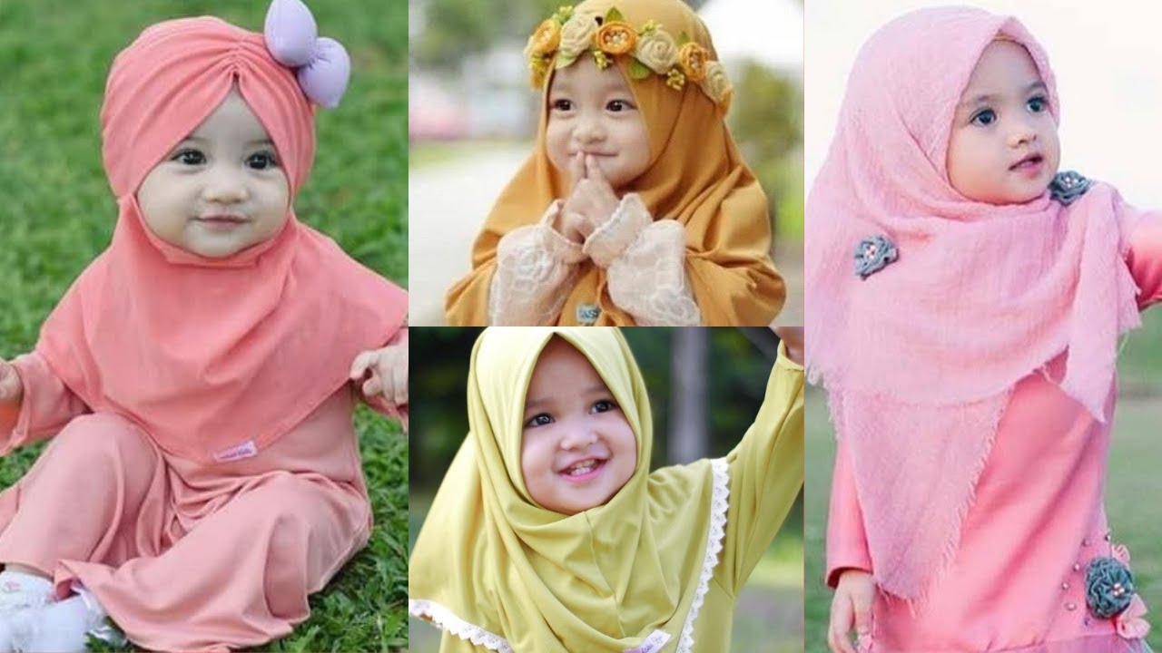 Simple kids hijab style dress//cute baby hijab styles//Stylish Hijab
