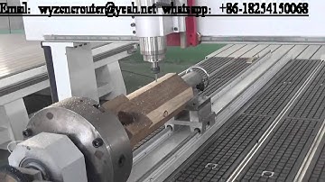 400mm higher z axis with rotary axis on wood