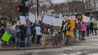 'Hands Off!' protest against Donald Trump, Elon Musk takes place in Chagrin Falls