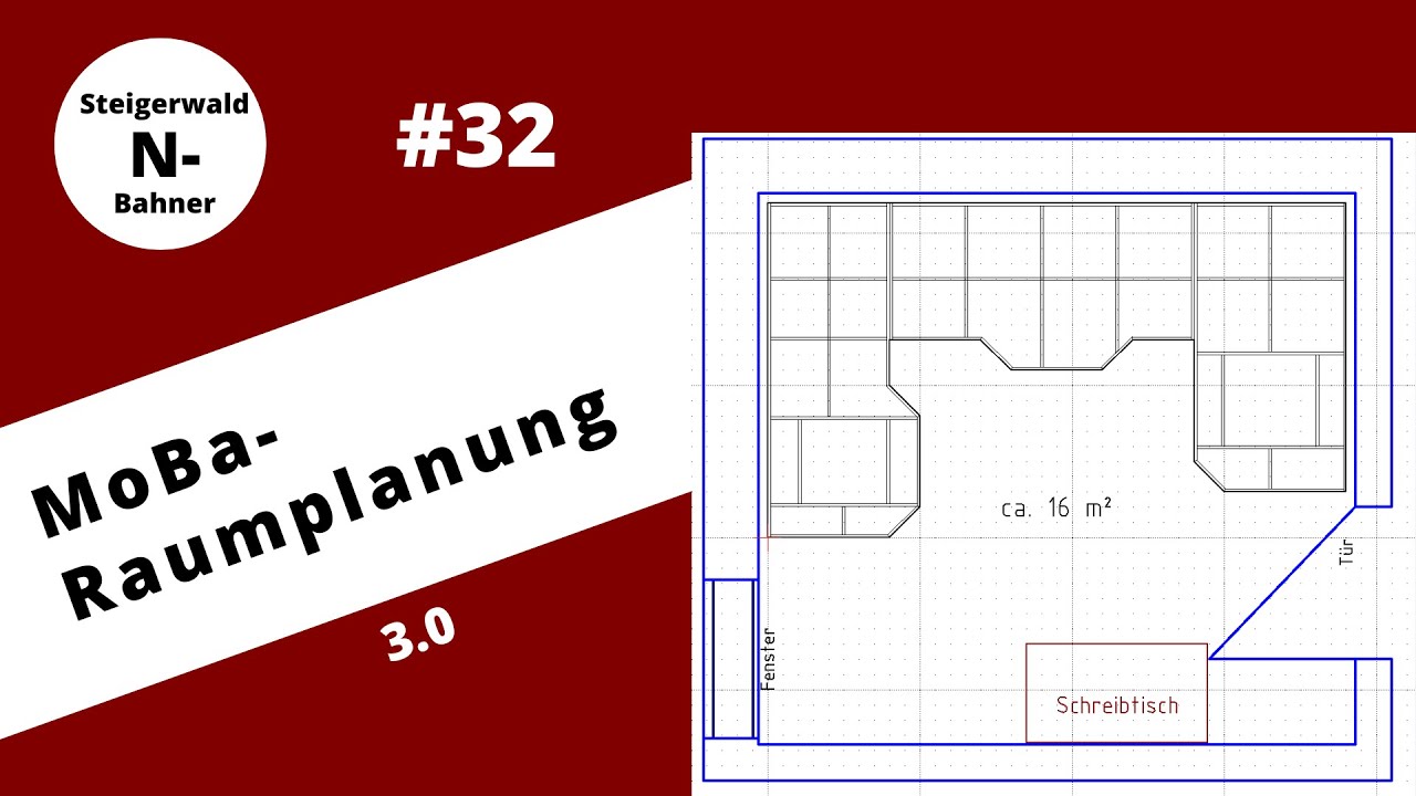32 Modellbahn - Raumplanung