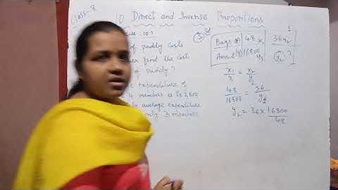 Class 8 || Chapter 10 || Exercise 10.1 || Problem 3 & 4 || Direct and Inverse Proportions || TS & AP