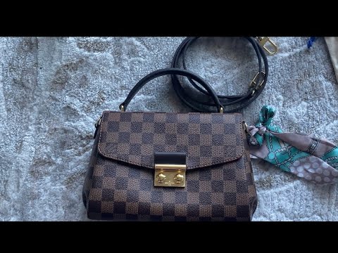 THE BAG REVIEW: UNBOXING LOUIS VUITTON CROISETTE IN DAMIER EBENE ❤️ 