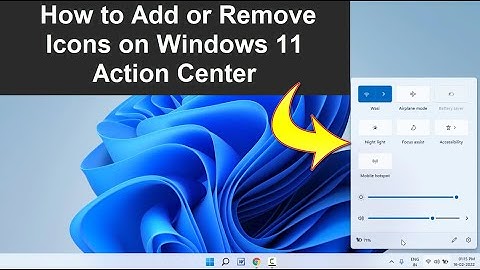 How to Add or Remove Icons on Windows 11 Action Center