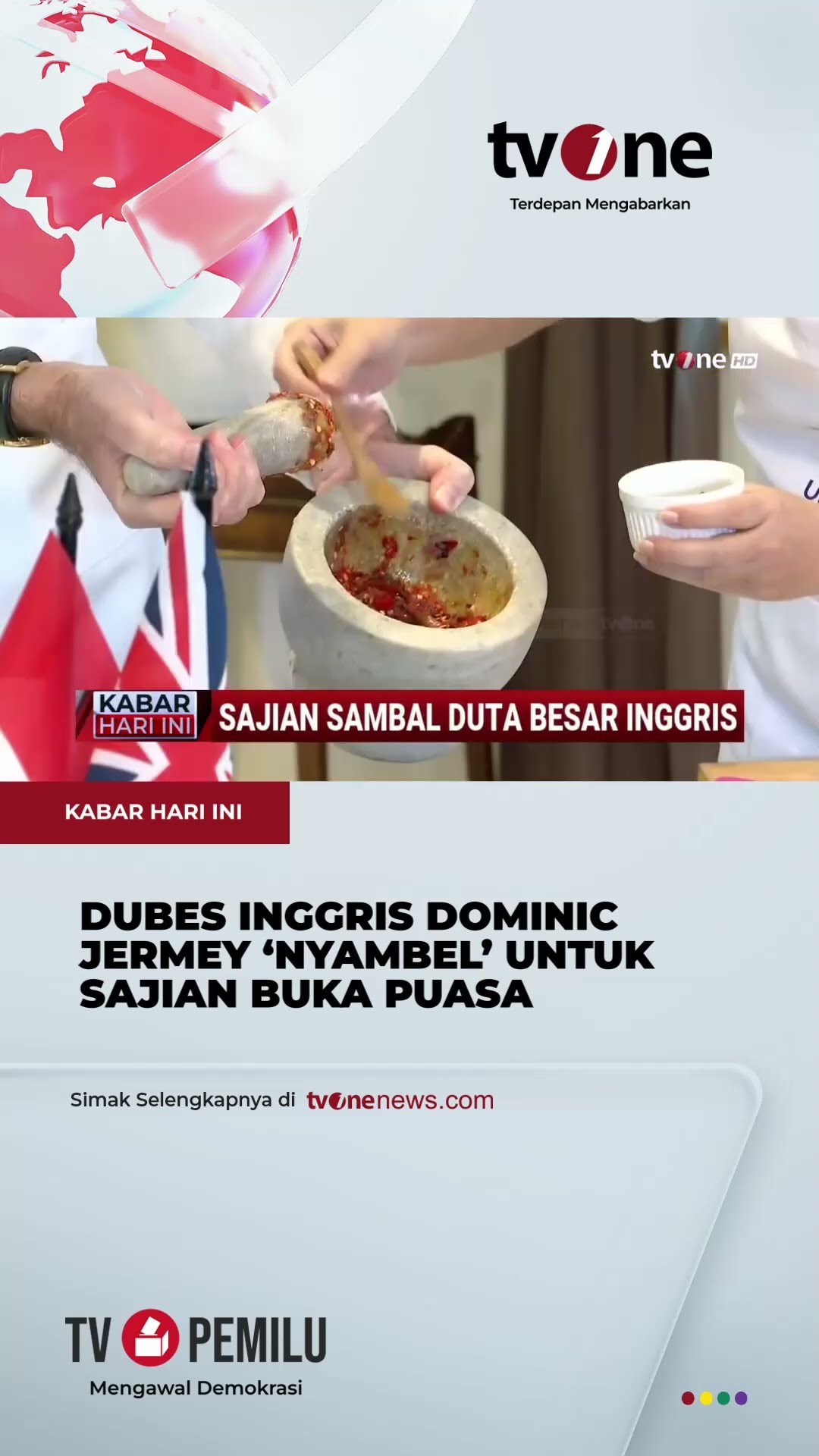 Momen Dubes Inggris Dominic Jermey Buat Sambal Kenari | tvOne