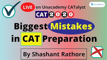 Tips & Tricks | Biggest Mistakes in CAT Preparation | With Shashant Rathore