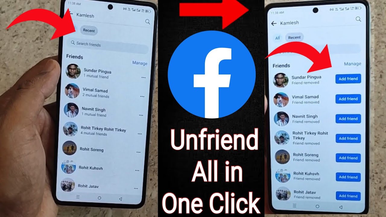 Facebook All Friend Unfriend in One Click 2024 || How To Unfriend All ...