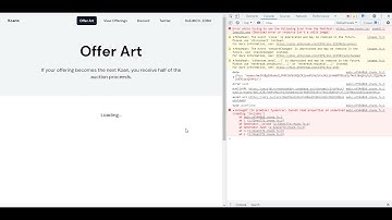 [Error] Advanced ERC721 Metadata Token URI submission on koans.io