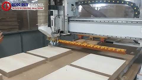 Máy cnc router 1 đầu thay dao tự động - máy cnc Nesting thay dao - 0707 501 107