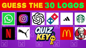 Only 1% Can Guess All 30 Logos! 🤯