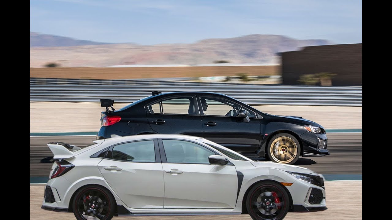 18 Subaru Wrx Sti Type Ra Vs Honda Civic Type R Youtube 18 Subaru Wrx Sti Type Ra Vs Honda Civic Type R Youtube