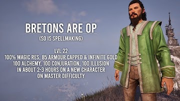 Bretons Are OP & So Is Spellmaking | Easy Master Difficulty Start | Oblivion Remastered