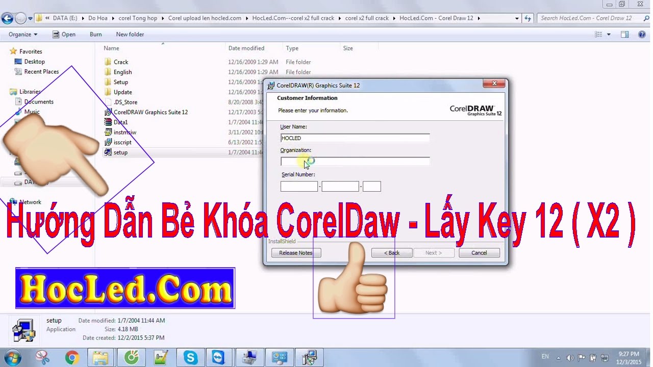 Hướng Dẫn Bẻ Khóa Coreldraw 12 Full Lời Dễ Hiểu Nhất - Cài Đặt Corel X2 -  Youtube