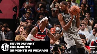 Kevin Durant Highlights | 25 Points vs. Washington Wizards