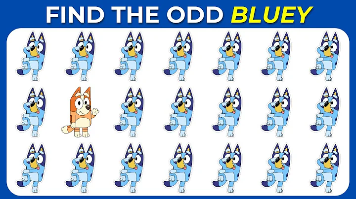 Find the ODD One Out | Bluey Edition | Easy, Medium, Hard, Impossible - 20 levels