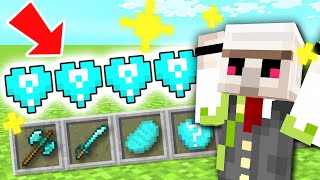 【マイクラ】ハートがダイヤになった世界でマインクラフト