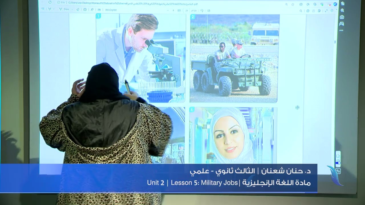 مادة اللغة الإنجليزية | Unit 2 | Lesson 5: Military Jobs | د. حنان شعنان | الصف الثالث ثانوي – علمي.