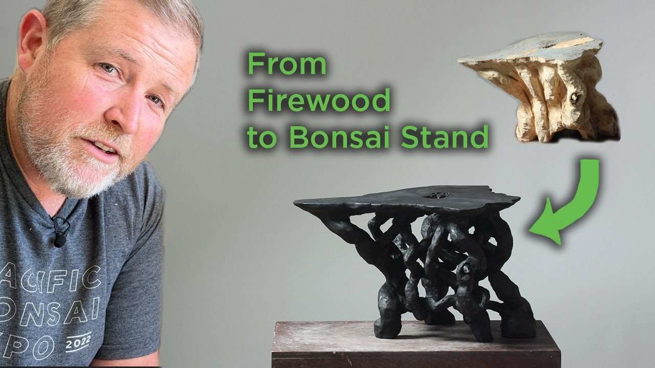 Bonsaify | Eric Schrader Hand-Carved Root-Motif Stand