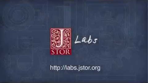 JSTOR Labs: Sustainability Topic Pages Demo Video