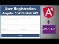 Angular 5 User Registration With Web API