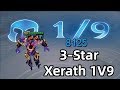 3-STAR XERATH 1V9! 8000 DMG EACH SHOT! | TFT DREAM CHASER SERIES | Teamfight Tactics