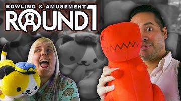 So many UFO catcher wins at Round 1 arcade in Moreno Valley!