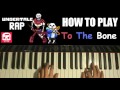 HOW TO PLAY - Undertale - "To The Bone" - Sans And Papyrus Song - JT Machinima (Piano Tutorial)