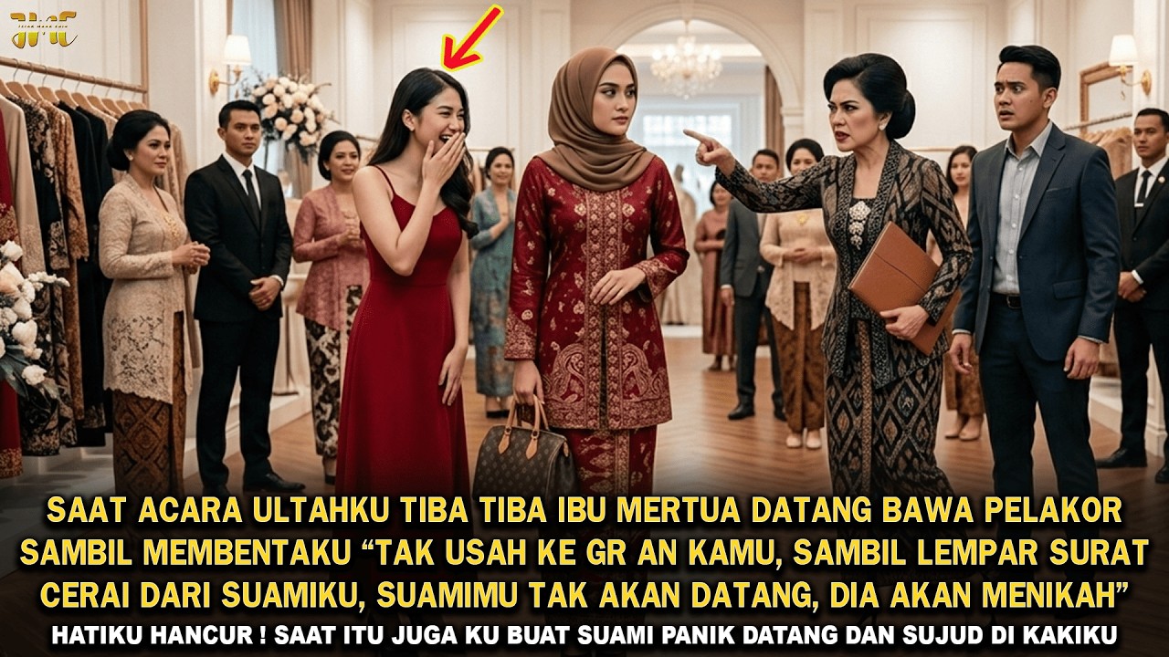 DI PESTA ULTAHKU IBU MERTUA TEGA MELEMPAR SURAT CERAI DARI SUAMIKU & BAWA PELAKOR, KU BUAT DIA PANIK