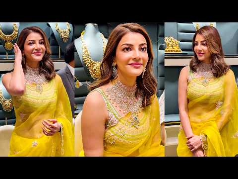 Actress Kajal Agarwal Stunning Visuals At Grand Launch Of Vysyaraju Jewellers In Somajiguda | TFPC - TFPC