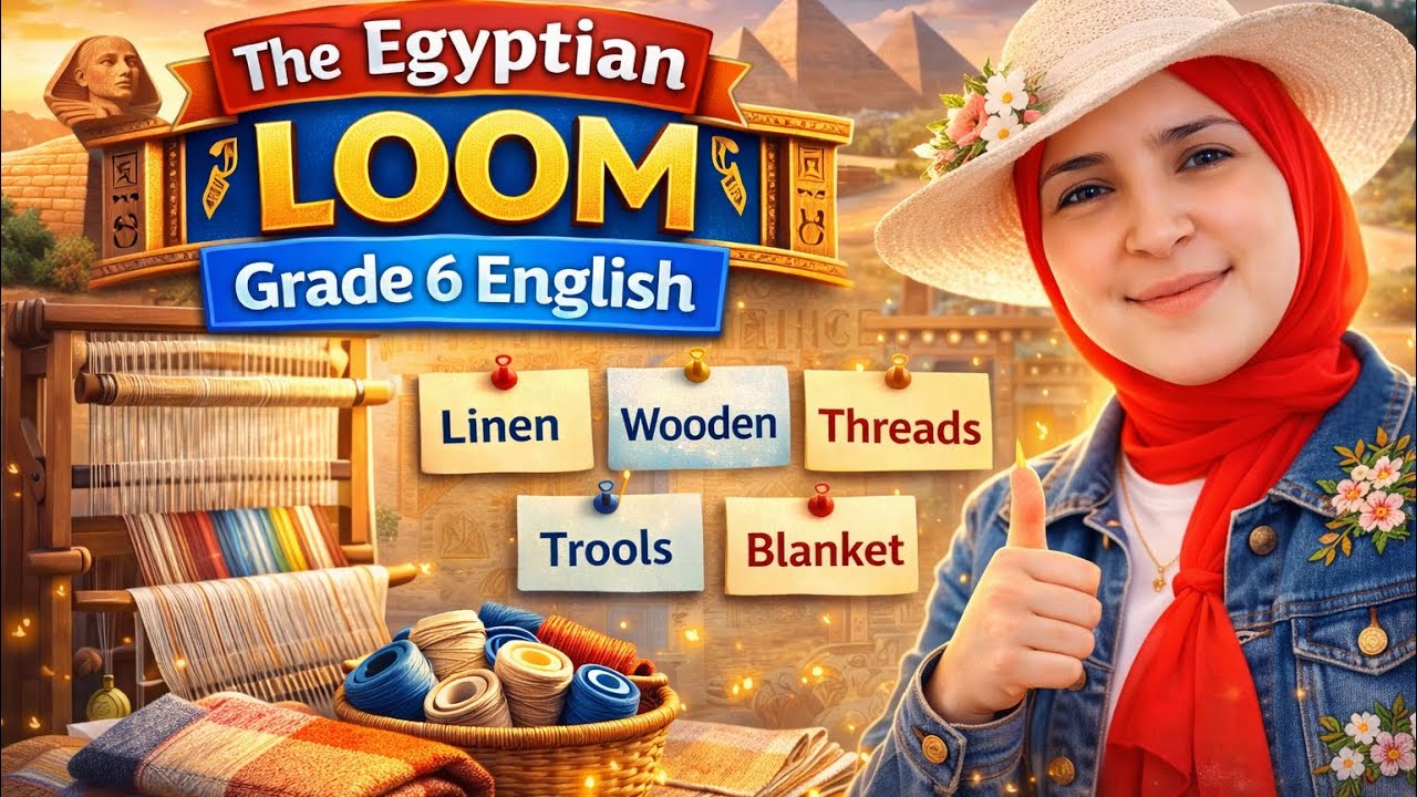 The Egyptian Loom | Grade 6 English | Full Explanation + Vocabulary 🧵