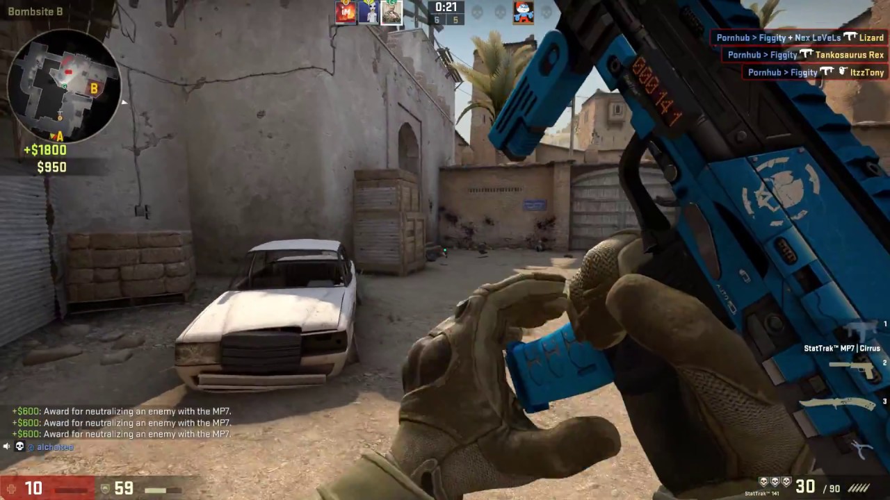 CS:GO TRIPLE MP7 KILL - YouTube
