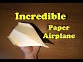How to make a incredible paper plane that flies far