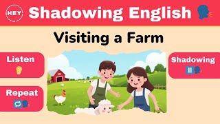 Visiting a Farm: Shadowing English Conversation | Learn English Listening & Speaking Fun #shadowing screenshot 2