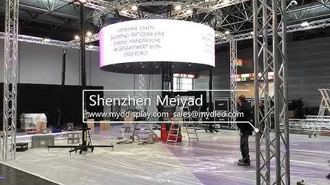 German Exhibition P4 Cylindrical Flexible LED Screen