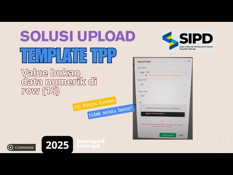 SIPD RI: Solution for error when uploading TPP template. Value is not numeric data in row (16)