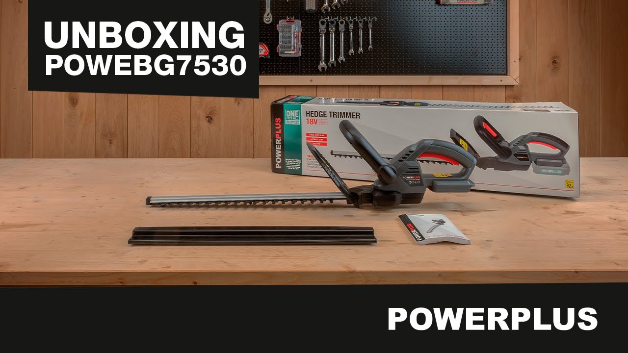 POWERPLUS - Déballage du POWEBG7530 Taille-haie