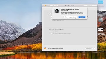 Prevent screen lock after sleep or screen saver mode in Mac, Macbook, iMac | turn off locking