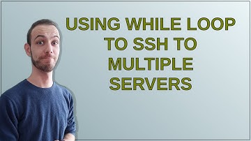 Unix: Using while loop to ssh to multiple servers