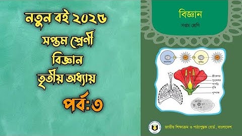 Part:3।। সপ্তম শ্রেণী।। বিজ্ঞান।। তৃতীয় অধ্যায়।। উদ্ভিদের বাহ্যিক বৈশিষ্ট্য।। Class 7।।2025।।