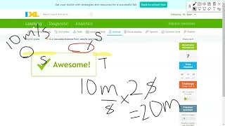 IXL G2 Calculate distance from volume