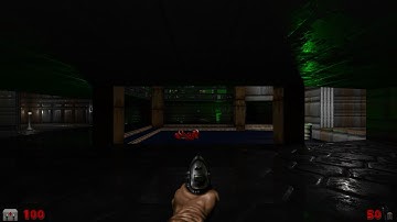 DOOM RTX - E1M1 - Flashlight, HD Textures, Parallax Occlusion Mapping and Ray Tracing in 4K/60fps