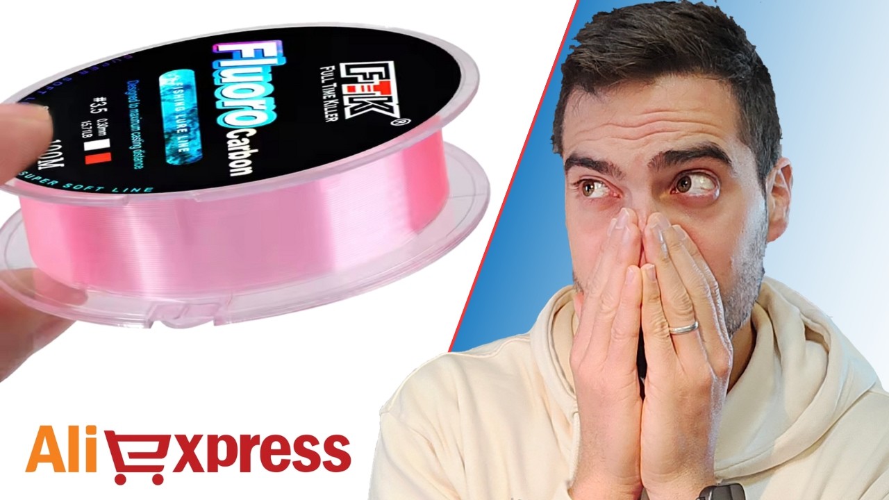 NO es fluorocarbono real… pero este hilo de AliExpress merece la pena