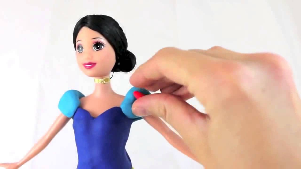 Membuat Baju Boneka Barbie Dengan Lilin Mainan Play Doh YouTube