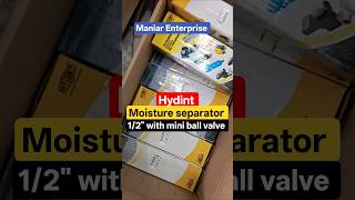 Hydint moisture separator combo 1/2" with mini ball valve wholesaler ahmedabad | Air compressor part