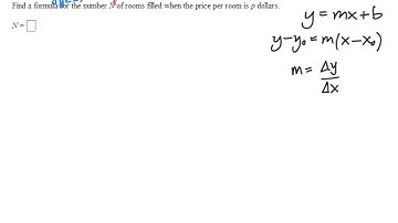 Linear Model Word Problem